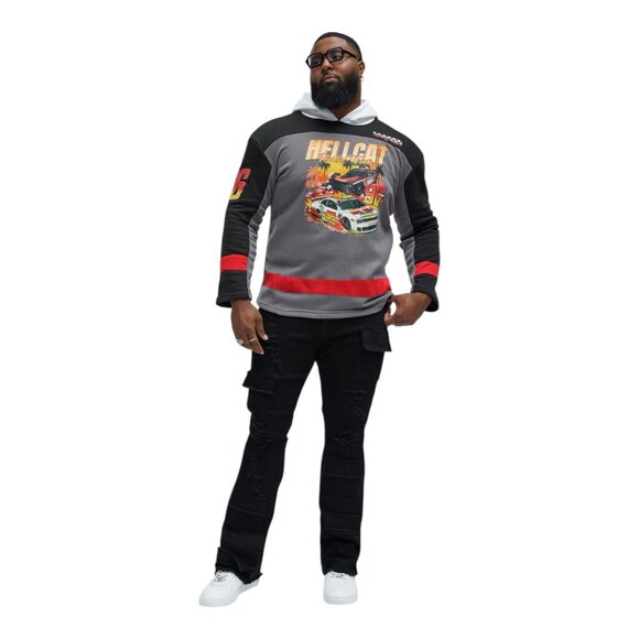 Reason Dodge Hellcat Racing Team Hoodie Sweater Black - Picture 6 of 9